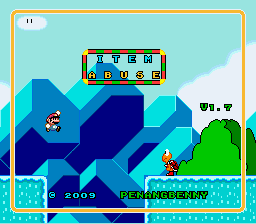 Super Mario World - Item Abuse Title Screen